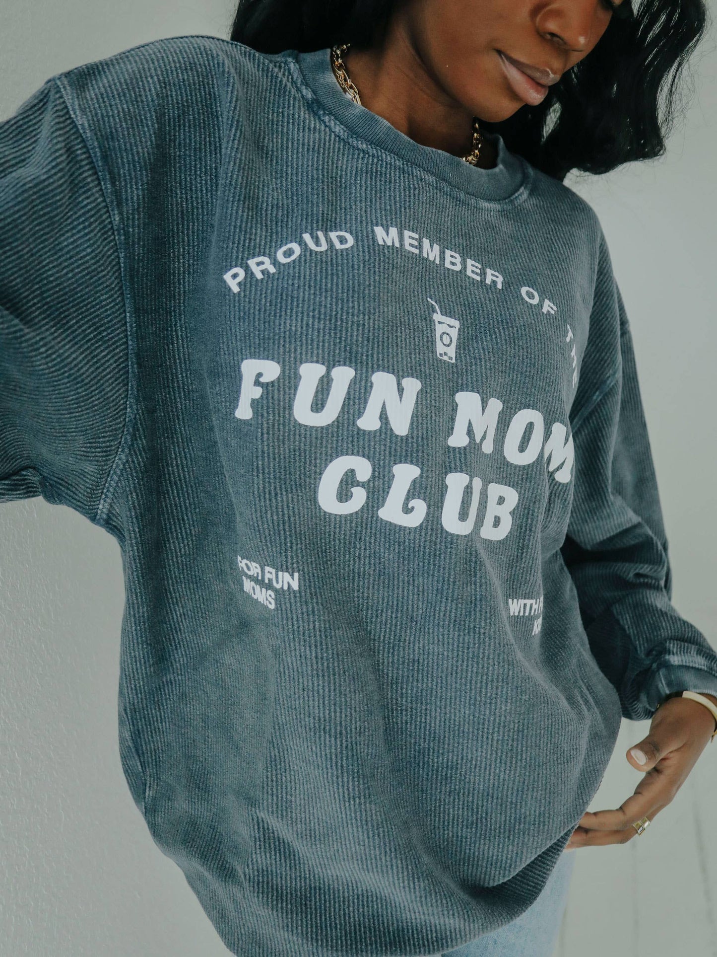 Fun Mom Club Corded Sweatshirt