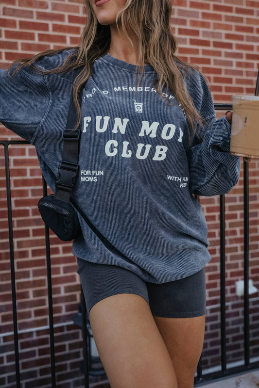 Fun Mom Club Corded Sweatshirt